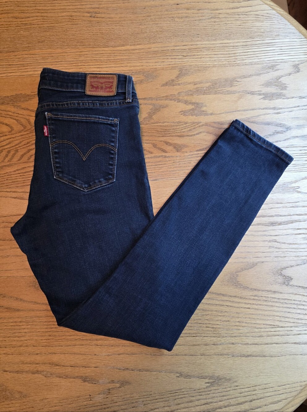Levi's 711 Skinny Jeans Women's Size 31X32 Dark Wash - Picture 8 of 16